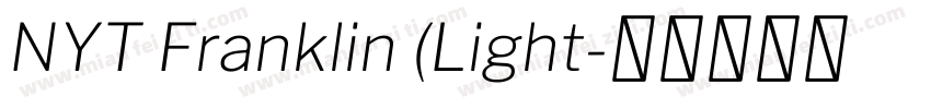 NYT Franklin (Light字体转换